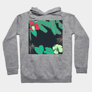 Seamless tropical pattern with banana palms Hoodie